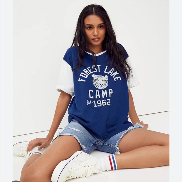 Euc free people forest lake camp tee - Picture 1 of 7